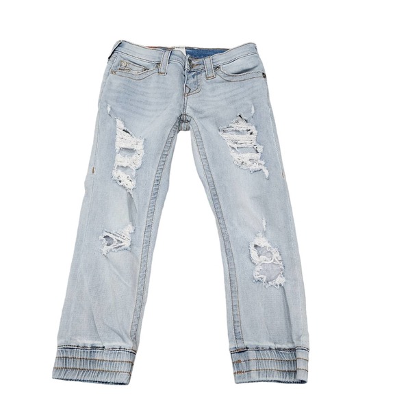 True Religion Pants - True religion women's size 25 distressed capris
